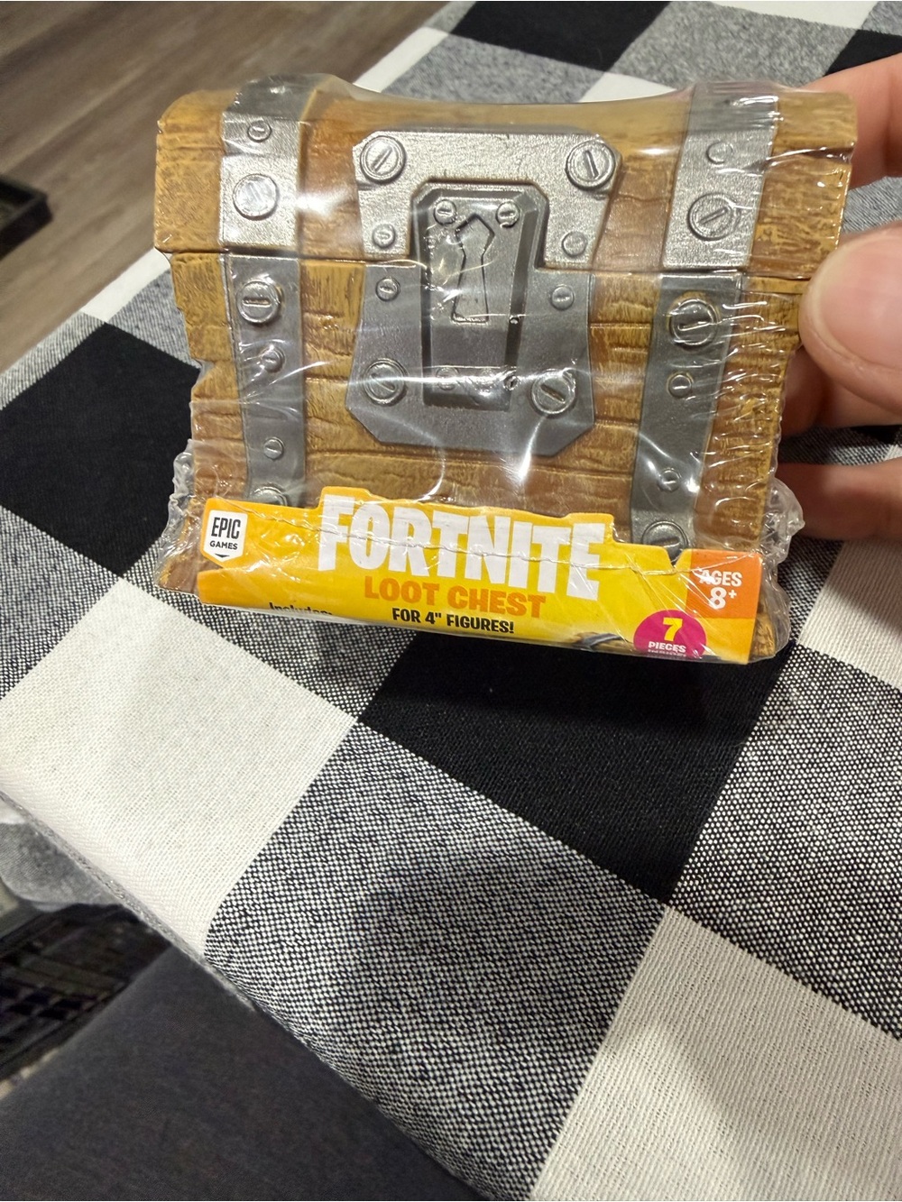 Fortnite Loot Chest Party Favor - Brown with Silver Accents